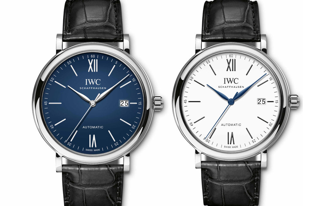 IWC Portofino '150 Years Edition' Automatic Blue Dial Black Leather Strap Watch for Men - IW356518 Buy Now By IWC
