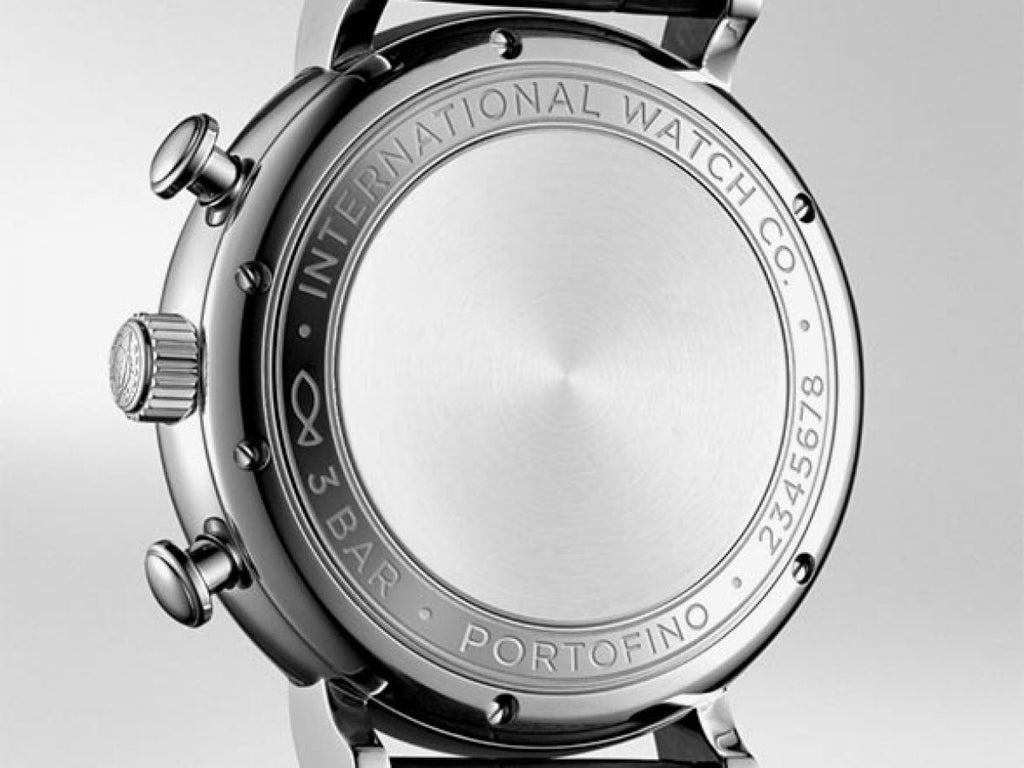 IWC Portofino Chronograph Black Dial Black Leather Strap Watch for Men - IW391029 Buy Now By IWC