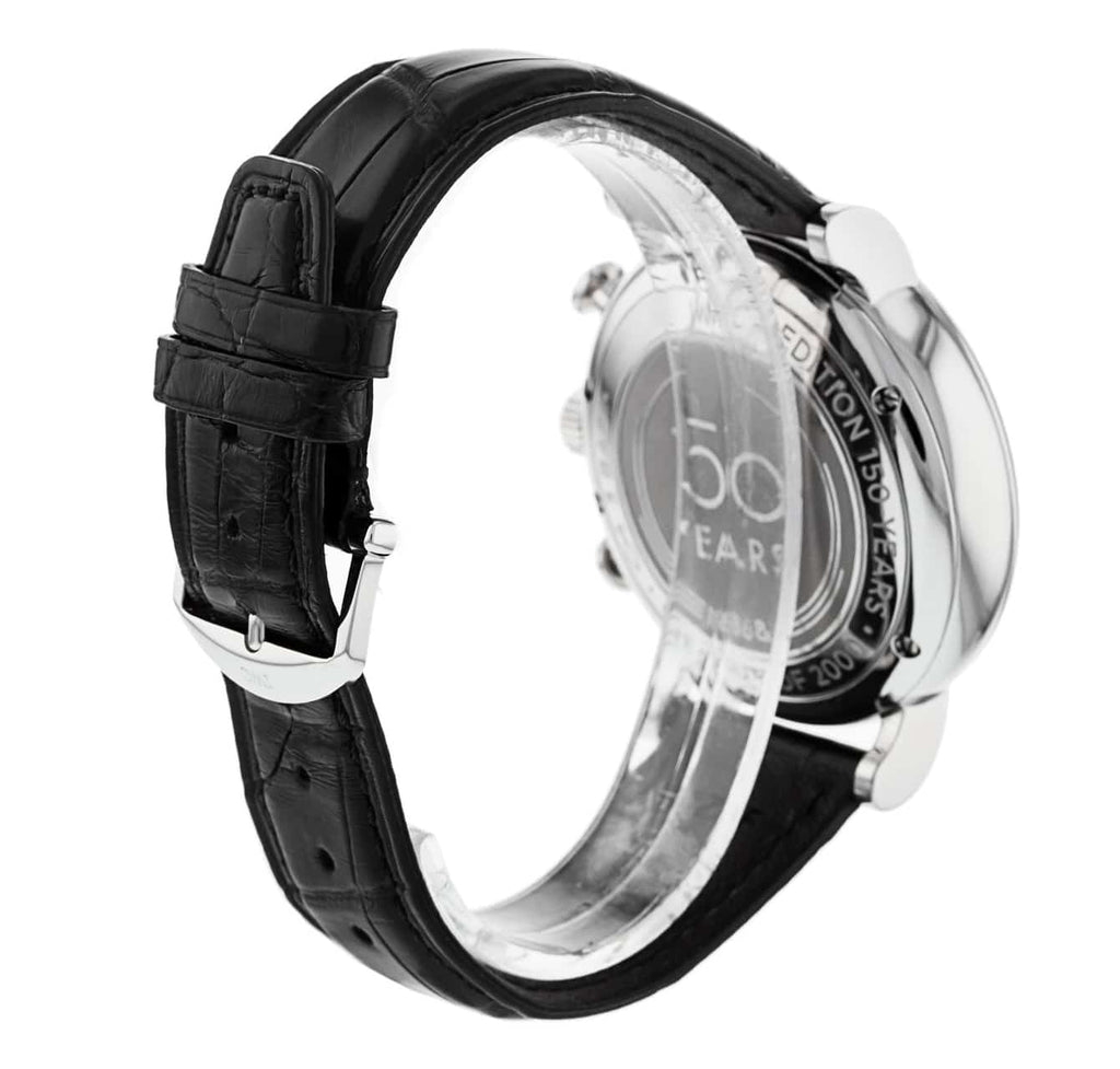 IWC Portofino Chronograph Blue Dial Black Leather Strap Watch for Men - IW391023 Buy Now By IWC