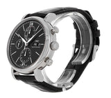 IWC Portofino Chronograph Black Dial Black Leather Strap Watch for Men - IW391029 Buy Now By IWC