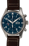 IWC Pilot’s Watch Chronograph Edition “Le Petit Prince” Blue Dial Brown Leather Strap Watch for Men - IW377714 Buy Now By IWC