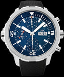 IWC Aquatimer Automatic Chronograph 44mm Blue Dial Black Rubber Strap Watch for Men - IW376805 Buy Now By IWC