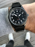 IWC Pilot Watch Chronograph Top Gun Edition Black Dial Black Nylon Strap Watch for Men - IW326901 Buy Now By IWC