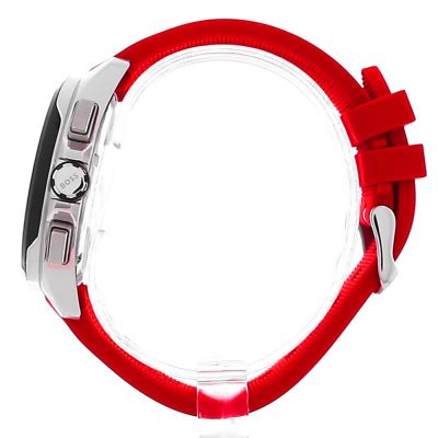 Hugo Boss Volane Black Dial Red Rubber Strap Watch for Men - 1513959 Buy Now By Hugo Boss