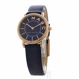 Marc Jacobs Roxy Navy Blue Dial Navy Blue Leather Strap Watch for Women - MJ1539 Buy Now By Marc Jacobs