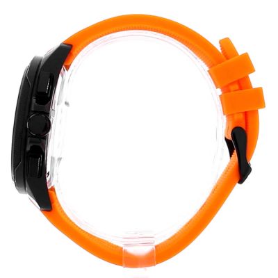 Hugo Boss Volane Black Dial Orange Silicone Strap Watch for Men - 1513957 Buy Now By Hugo Boss