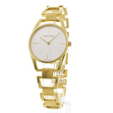 Calvin Klein Dainty White Dial Gold Steel Strap Watch for Women - K7L23546 Buy Now By Calvin Klein