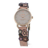 Coach Delancey White Dial Floral Pink Leather Strap Watch for Women - 14502817 Buy Now By Coach