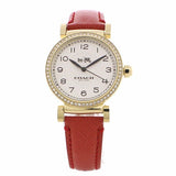 Coach Madison White Dial Red Leather Strap Watch for Women - 14502400 Buy Now By Coach