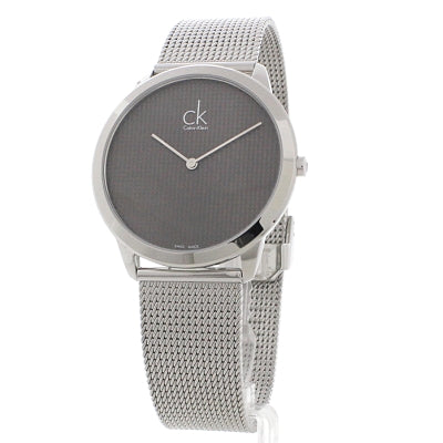 Calvin Klein Minimalist Black Dial Silver Mesh Bracelet Watch for Men - K3M2112X Buy Now By Calvin Klein