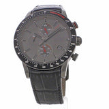 Hugo Boss Rafale Chronograph Grey Dial Black Leather Strap Watch For Men - HB1513445 Buy Now By Hugo Boss