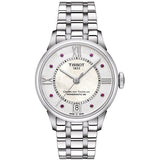 Tissot Chemin Des Tourelles Powermatic 80 Rubies Mother of Pearl Dial Silver Steel Strap Watch For Women - T099.207.11.113.00 Buy Now By Tissot