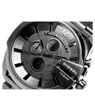 Diesel Mega Chief Chronograph Grey Dial Grey Steel Strap Watch for Men - DZ4282 Buy Now By Diesel