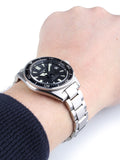 Seiko Prospex Automatic Diver Black Dial Silver Steel Strap Watch For Men - SPB051J1 Buy Now By Seiko