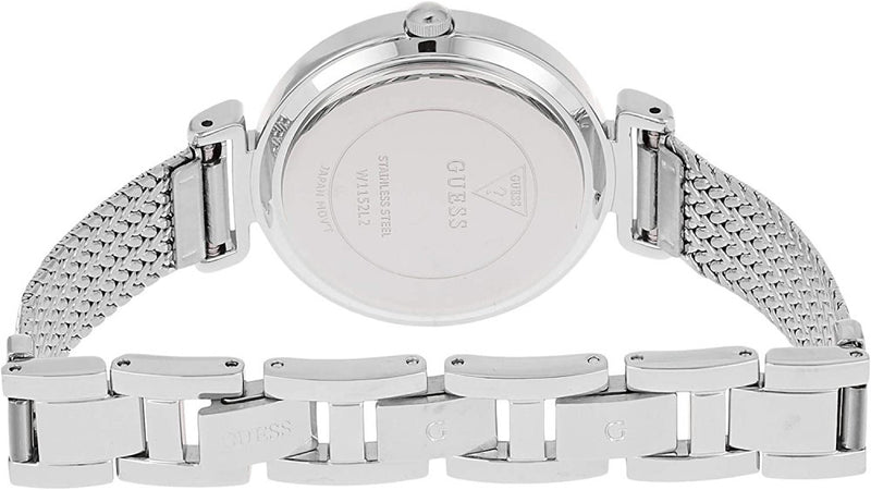 Guess Quartz Silver Dial Silver Mesh Bracelet Watch For Women - W1152L1 Buy Now By Guess