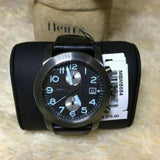 Marc Jacobs Larry Chronograph Black Dial Black Leather Strap Watch for Men - MBM5054 Buy Now By Marc Jacobs