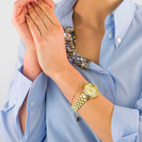 Michael Kors Runway Chronograph Gold Dial Gold Steel Strap Watch For Women - MK7326 Buy Now By Michael Kors