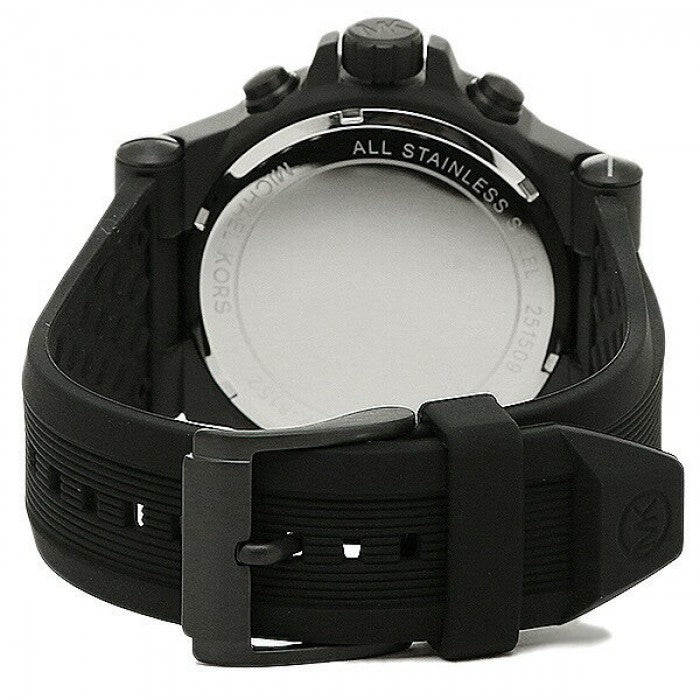 Michael Kors Dylan Black Dial Black Rubber Strap Watch for Men - MK8152 Buy Now By Michael Kors