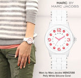 Marc Jacobs Pelly White Dial White Silicone Strap Watch for Women - MBM2588 Buy Now By Marc Jacobs