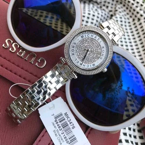 Michael Kors Darci Silver Dial Silver Steel Strap Watch for Women - MK3476 Buy Now By Michael Kors