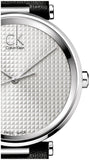 Calvin Klein Sight Silver Dial Black Leather Strap Watch for Men - K1S21120 Buy Now By Calvin Klein