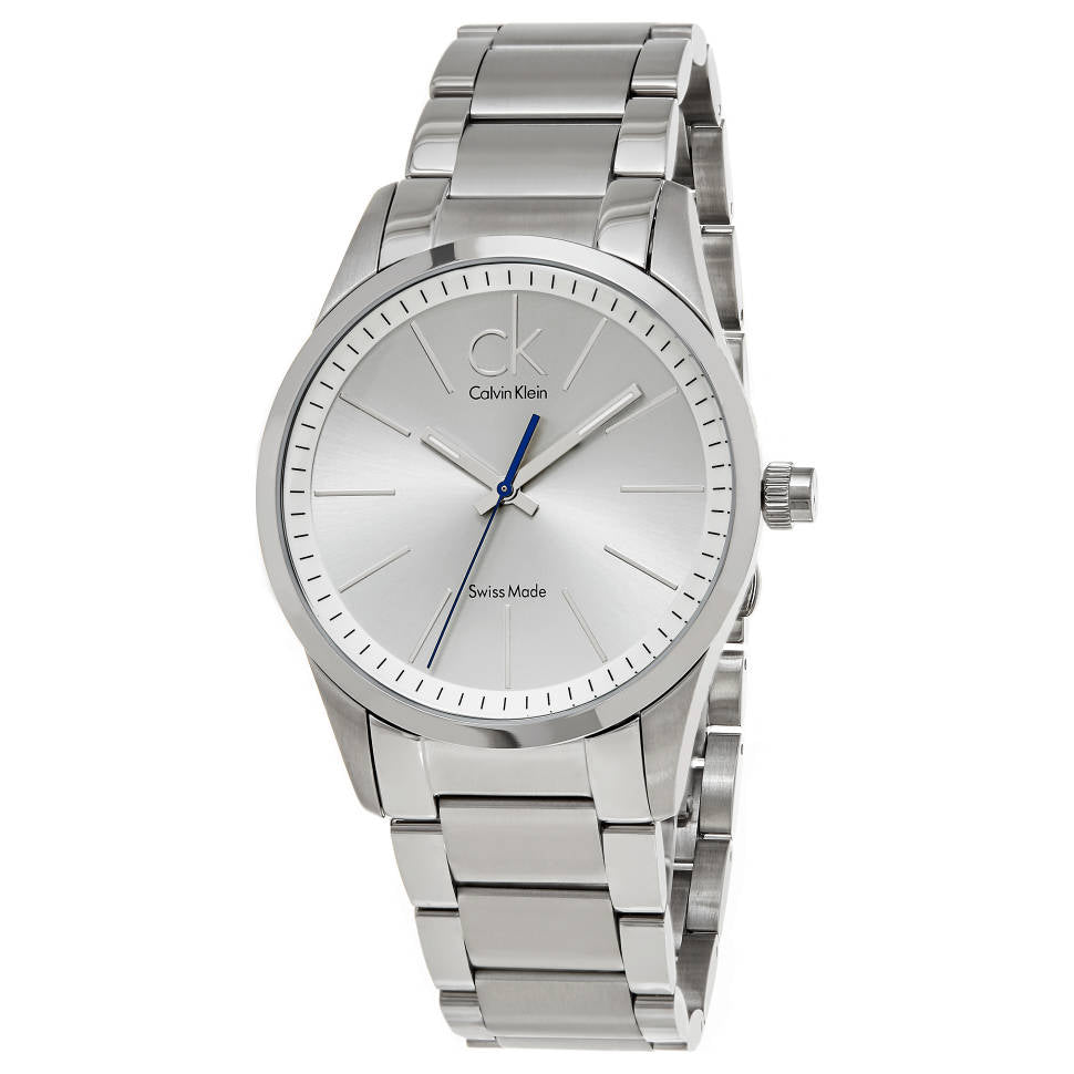 Calvin Klein Bold White Dial Silver Steel Strap Watch for Men - K2241120 Buy Now By Calvin Klein