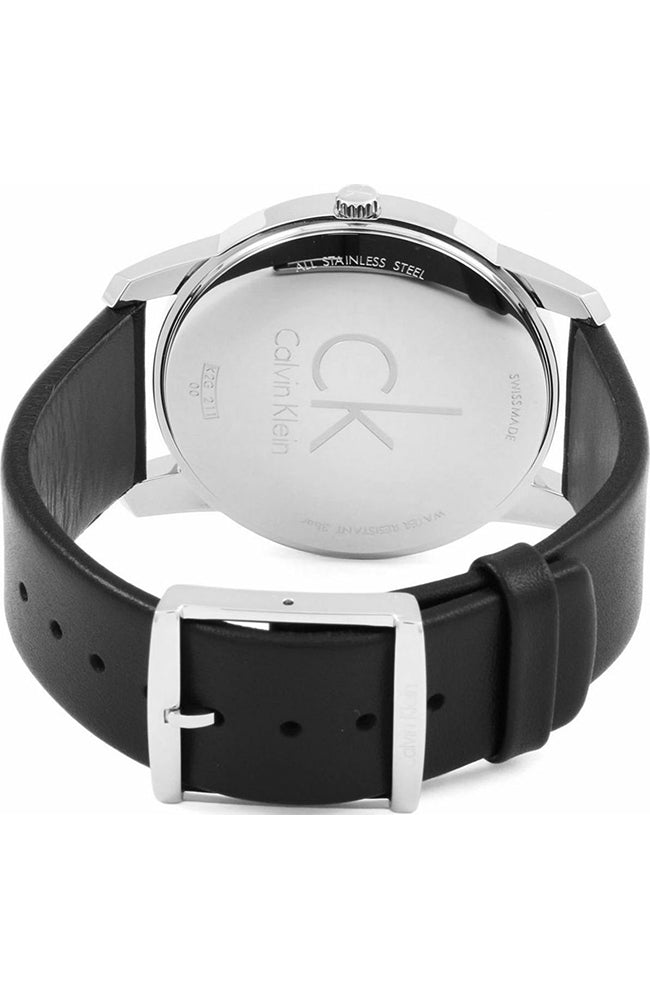 Calvin Klein City Black Dial Black Leather Strap Watch for Men - K2G21107 Buy Now By Calvin Klein