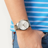 Calvin Klein City Silver Dial Silver Steel Strap Watch for Women - K2G23126 Buy Now By Calvin Klein