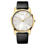 Calvin Klein City Silver Dial Black Leather Strap Watch for Men - K2G21520 Buy Now By Calvin Klein