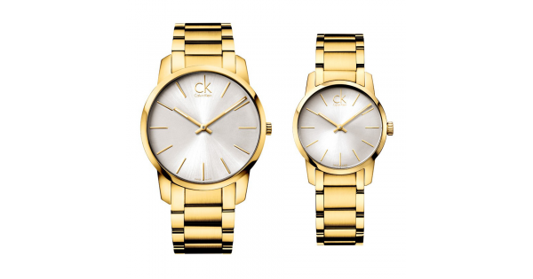 Calvin Klein City Silver Dial Gold Steel Strap Watch for Men - K2G21546 Buy Now By Calvin Klein