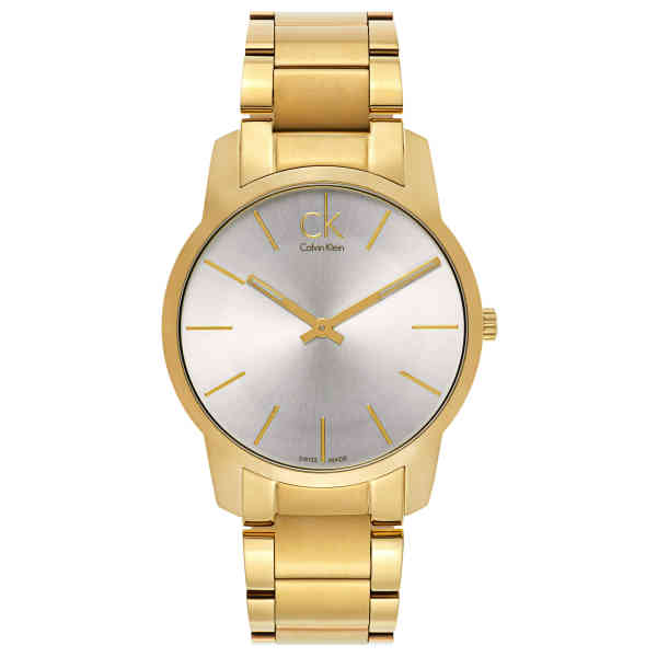Calvin Klein City Silver Dial Gold Steel Strap Watch for Men - K2G21546 Buy Now By Calvin Klein