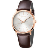 Calvin Klein City White Dial Brown Leather Strap Watch for Men - K2G21629 Buy Now By Calvin Klein