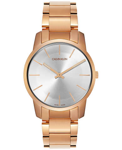 Calvin Klein City White Dial Rose Gold Steel Strap Watch for Men - K2G21646 Buy Now By Calvin Klein