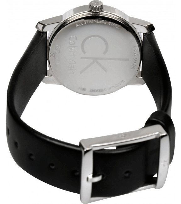 Calvin Klein City Black Dial Black Leather Strap Watch For Women - K2G23107 Buy Now By Calvin Klein