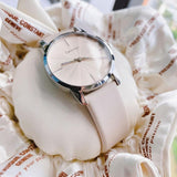 Calvin Klein City White Dial White Leather Strap Watch for Women - K2G231XH Buy Now By Calvin Klein