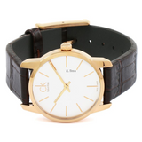 Calvin Klein City Silver Dial Black Leather Strap Watch for Men - K2G21520 Buy Now By Calvin Klein