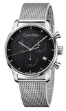 Calvin Klein City Chronograph Black Dial Silver Mesh Bracelet Watch for Men - K2G27121 Buy Now By Calvin Klein