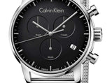 Calvin Klein City Chronograph Black Dial Silver Mesh Bracelet Watch for Men - K2G27121 Buy Now By Calvin Klein