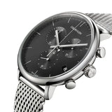 Calvin Klein City Chronograph Black Dial Silver Mesh Bracelet Watch for Men - K2G27121 Buy Now By Calvin Klein