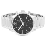 Calvin Klein City Chronograph Black Dial Silver Steel Strap Watch for Men - K2G27143 Buy Now By Calvin Klein