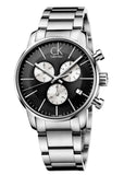 Calvin Klein City Chronograph Black Dial Silver Steel Strap Watch for Men - K2G2714X Buy Now By Calvin Klein