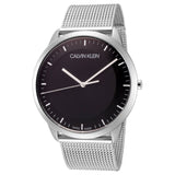 Calvin Klein City Chronograph Black Dial Silver Mesh Bracelet Watch for Men - K2G2G121 Buy Now By Calvin Klein