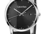 Calvin Klein City Quartz Black Dial Black Leather Strap Watch for Men - K2G2G1C1 Buy Now By Calvin Klein