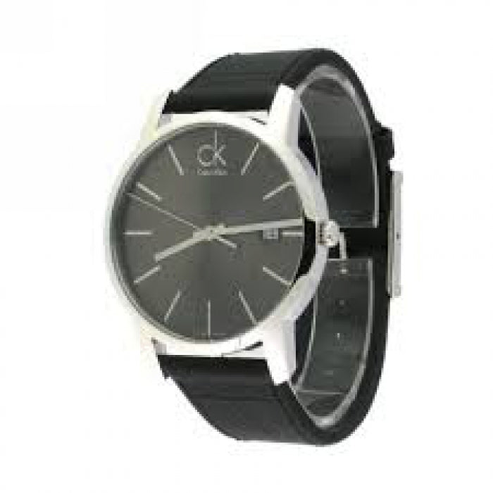 Calvin Klein City Quartz Black Dial Black Leather Strap Watch for Men - K2G2G1C3 Buy Now By Calvin Klein