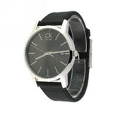 Calvin Klein City Quartz Black Dial Black Leather Strap Watch for Men - K2G2G1C3 Buy Now By Calvin Klein