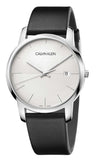 Calvin Klein City White Dial Black Leather Strap Watch for Men - K2G2G1CD Buy Now By Calvin Klein