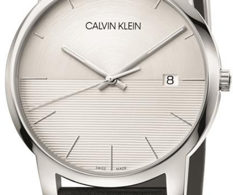 Calvin Klein City White Dial Black Leather Strap Watch for Men - K2G2G1CD Buy Now By Calvin Klein
