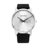Calvin Klein City Silver Dial Black Steel Strap Watch for Men - K2G2G1CX Buy Now By Calvin Klein