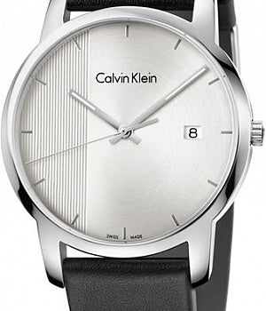 Calvin Klein City Silver Dial Black Steel Strap Watch for Men - K2G2G1CX Buy Now By Calvin Klein