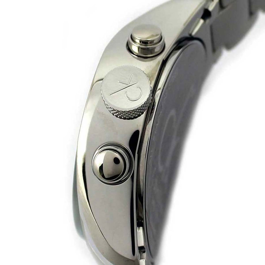 Calvin Klein Masculine Chronograph Black Dial Silver Steel Strap Watch for Men - K2H27104 Buy Now By Calvin Klein